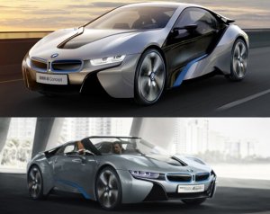 Автомобили BMW i8 Concept и BMW i8 Spyder